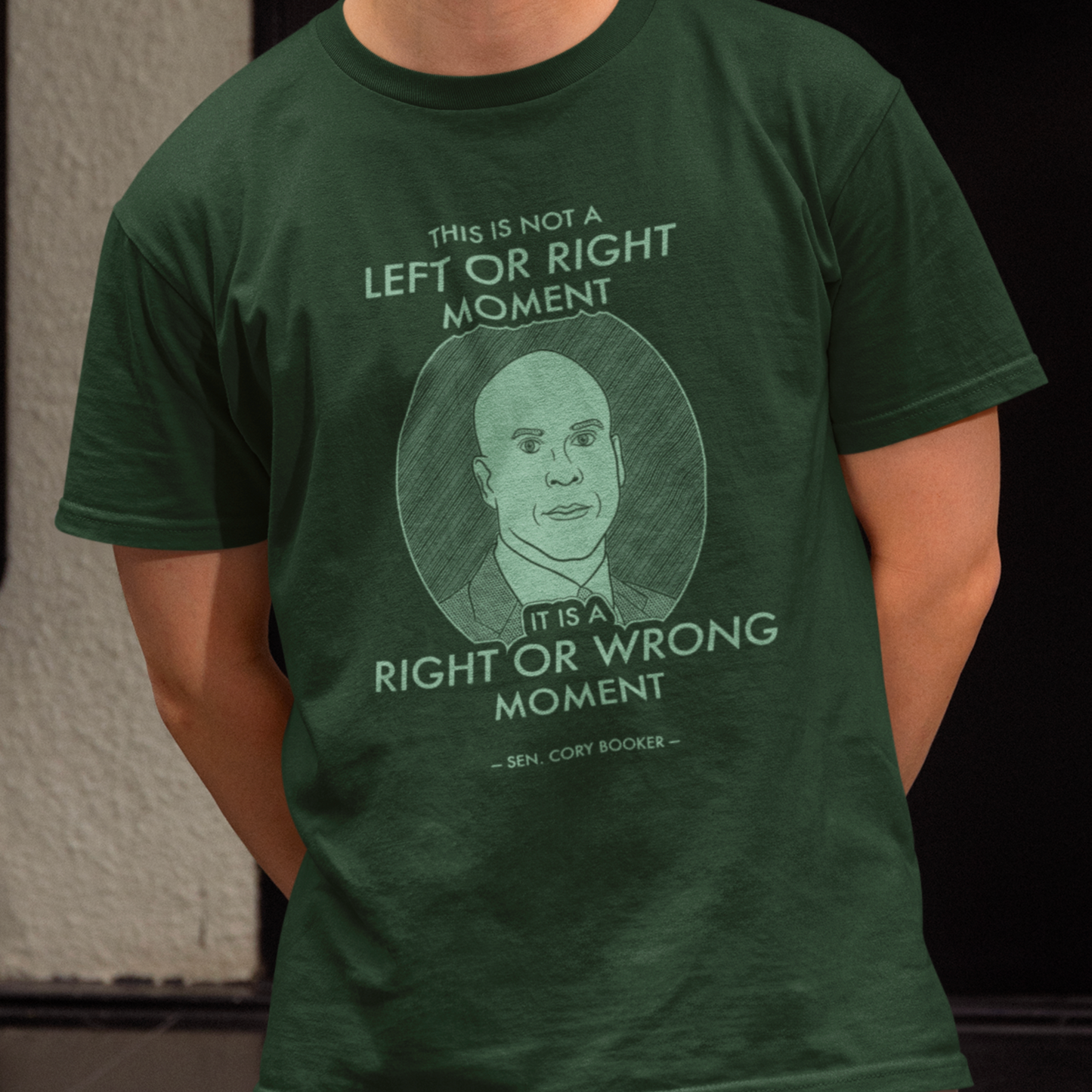 Right or Wrong Moment - Cory Booker - Unisex T-Shirt