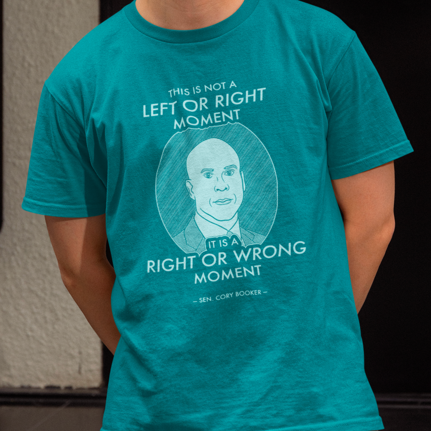 Right or Wrong Moment - Cory Booker - Unisex T-Shirt