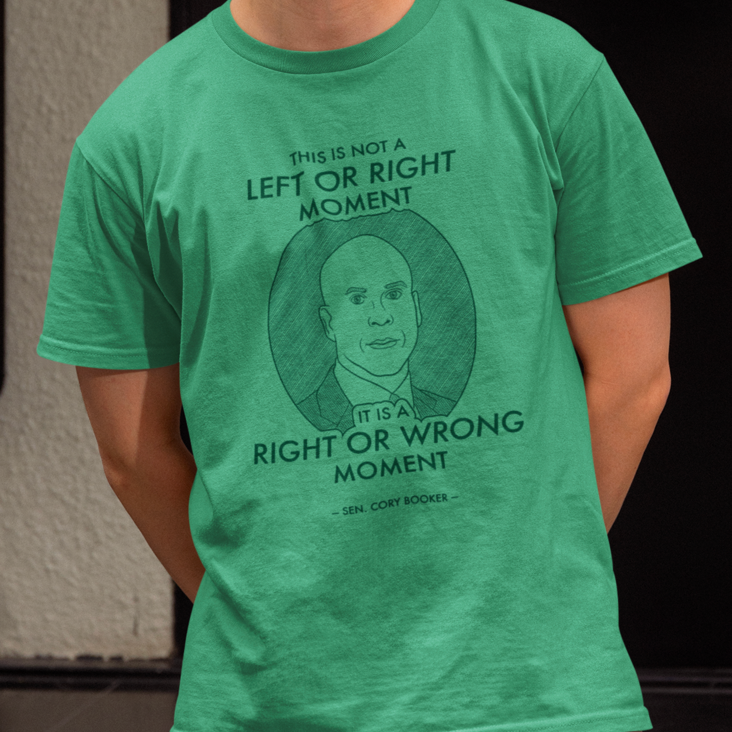 Right or Wrong Moment - Cory Booker - Unisex T-Shirt