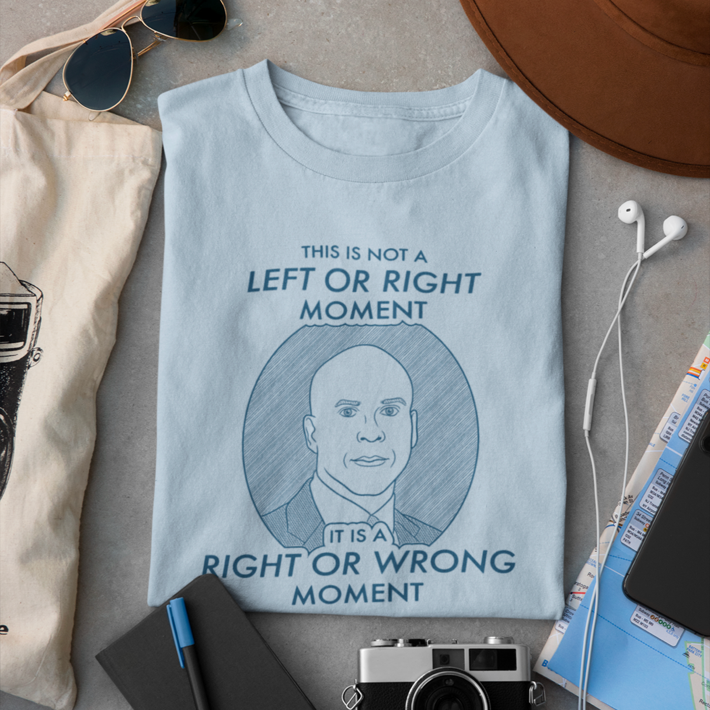 Right or Wrong Moment - Cory Booker - Unisex T-Shirt