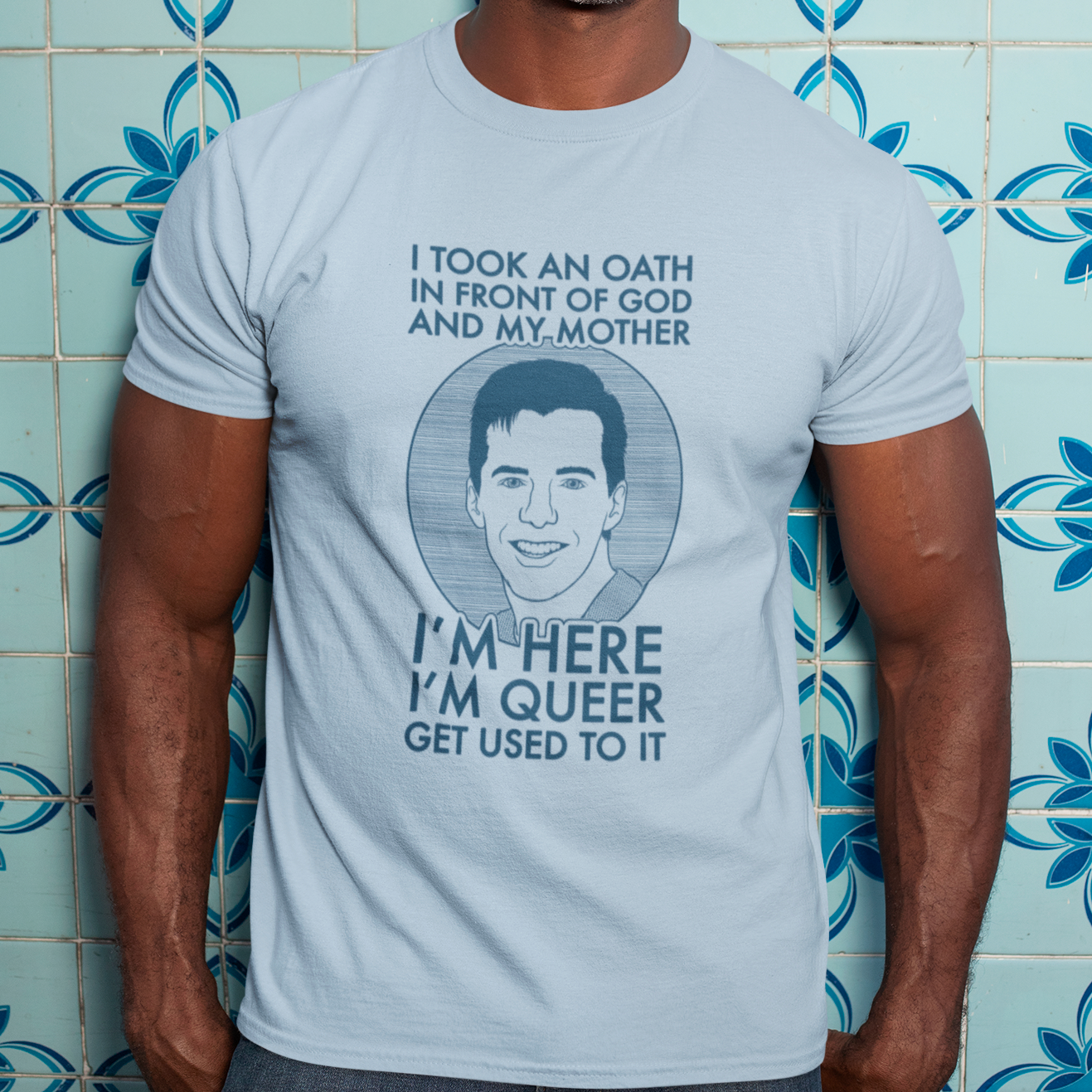 I'm Here, I'm Queer, Get Used To It - Jack McFarland, Will and Grace - Unisex T-Shirt