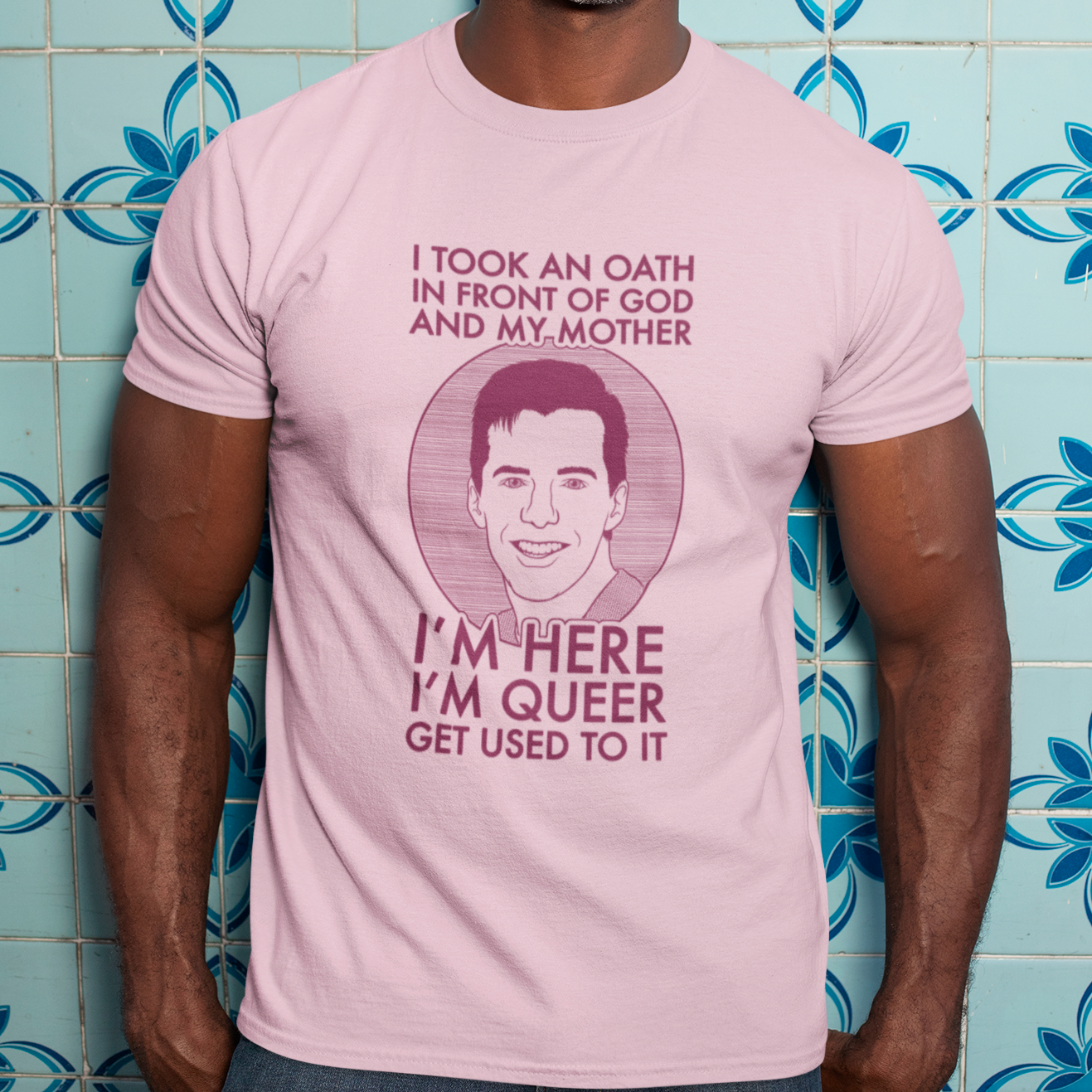 I'm Here, I'm Queer, Get Used To It - Jack McFarland, Will and Grace - Unisex T-Shirt