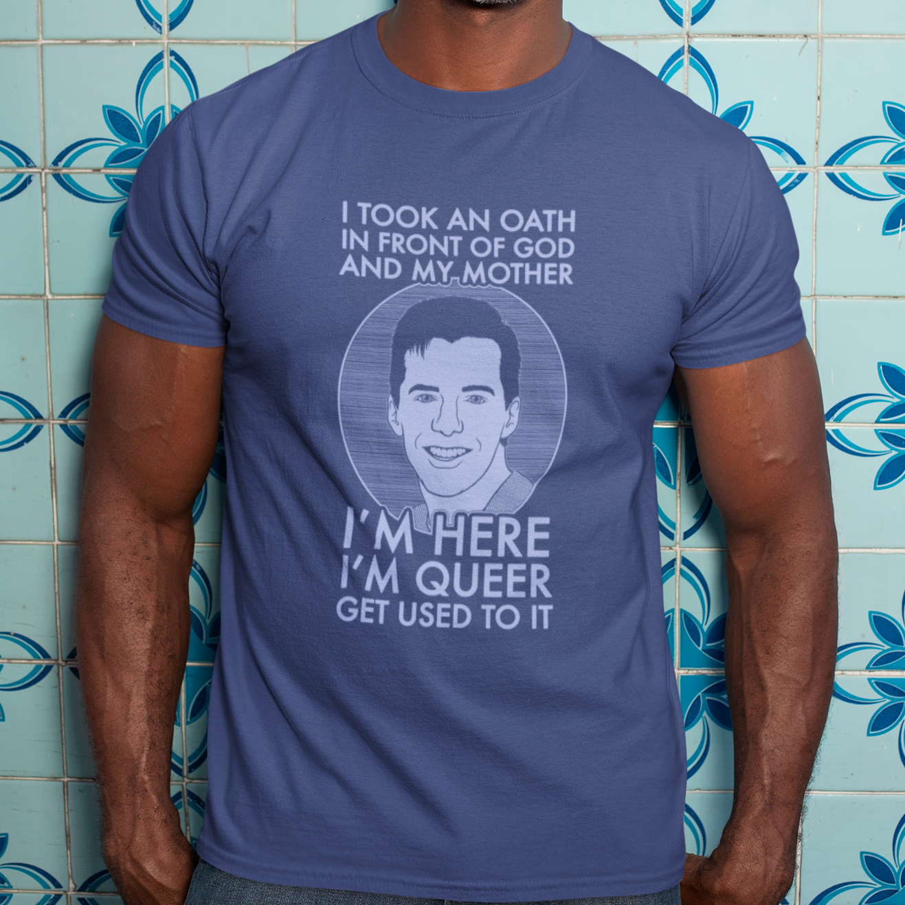 I'm Here, I'm Queer, Get Used To It - Jack McFarland, Will and Grace - Unisex T-Shirt