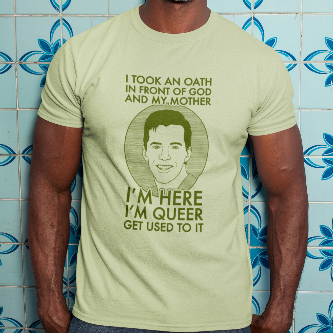 I'm Here, I'm Queer, Get Used To It - Jack McFarland, Will and Grace - Unisex T-Shirt