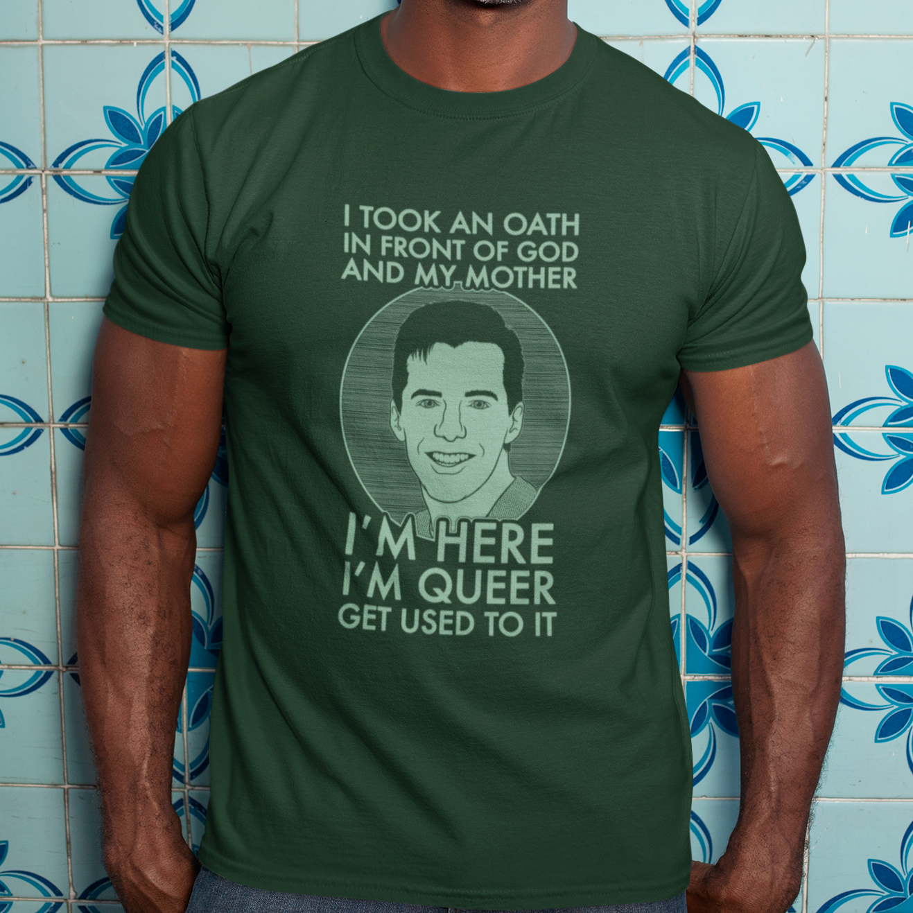 I'm Here, I'm Queer, Get Used To It - Jack McFarland, Will and Grace - Unisex T-Shirt