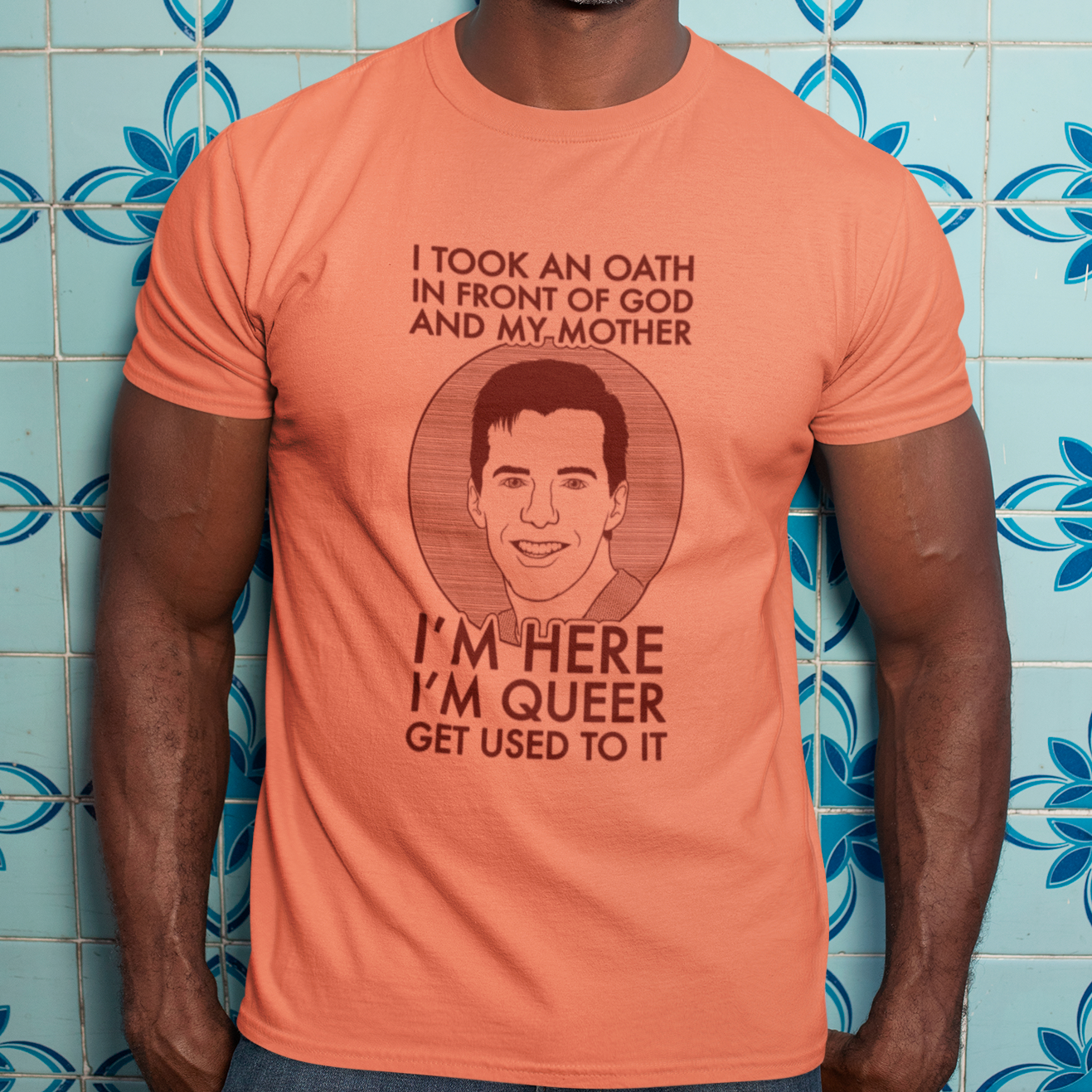 I'm Here, I'm Queer, Get Used To It - Jack McFarland, Will and Grace - Unisex T-Shirt