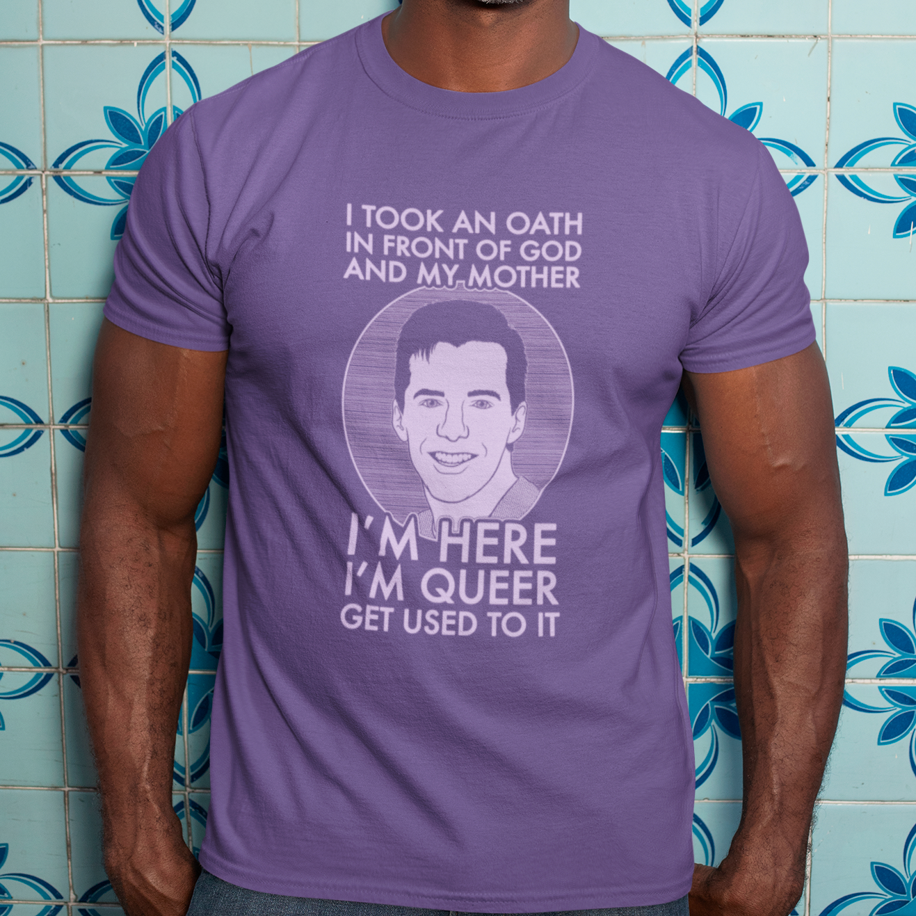 I'm Here, I'm Queer, Get Used To It - Jack McFarland, Will and Grace - Unisex T-Shirt