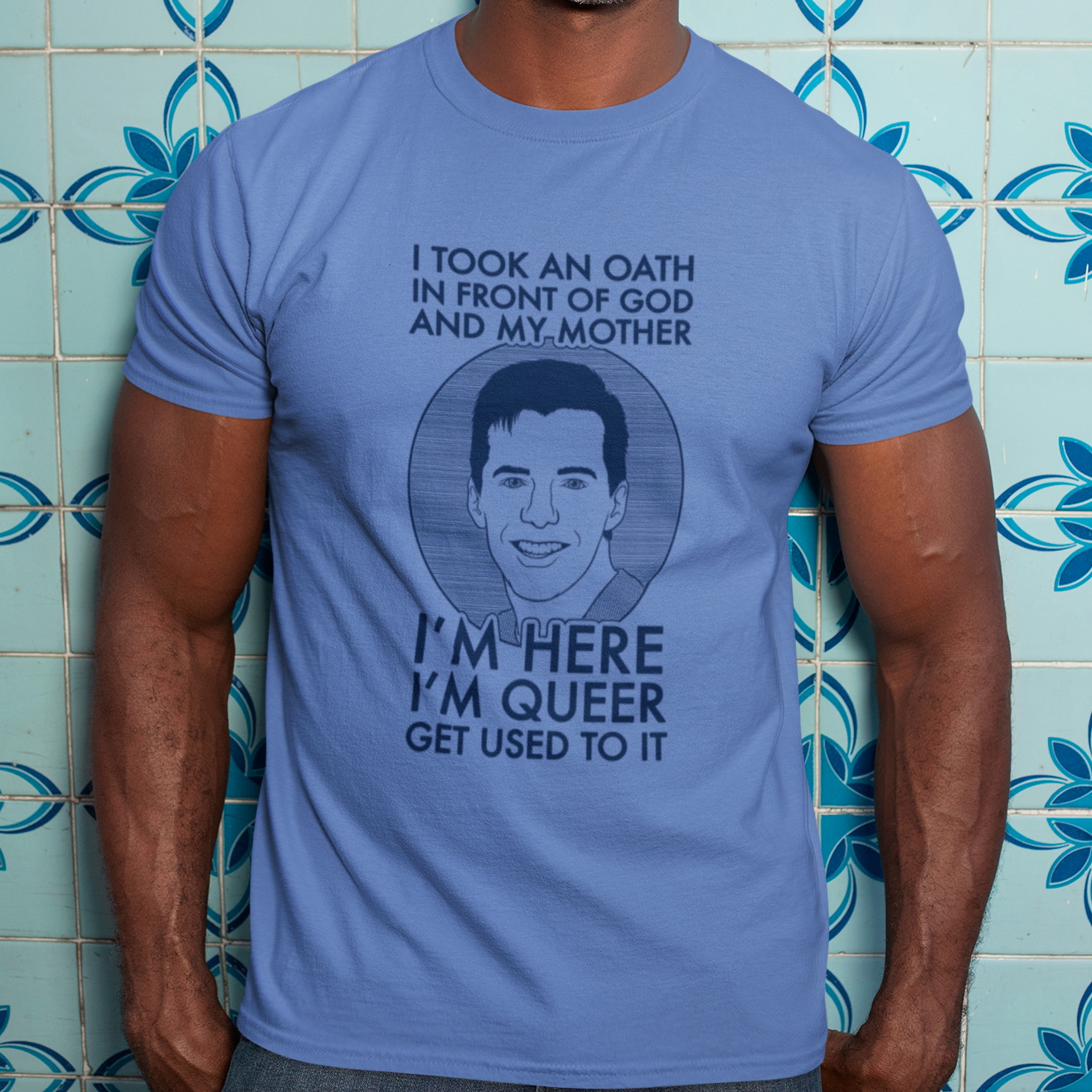 I'm Here, I'm Queer, Get Used To It - Jack McFarland, Will and Grace - Unisex T-Shirt