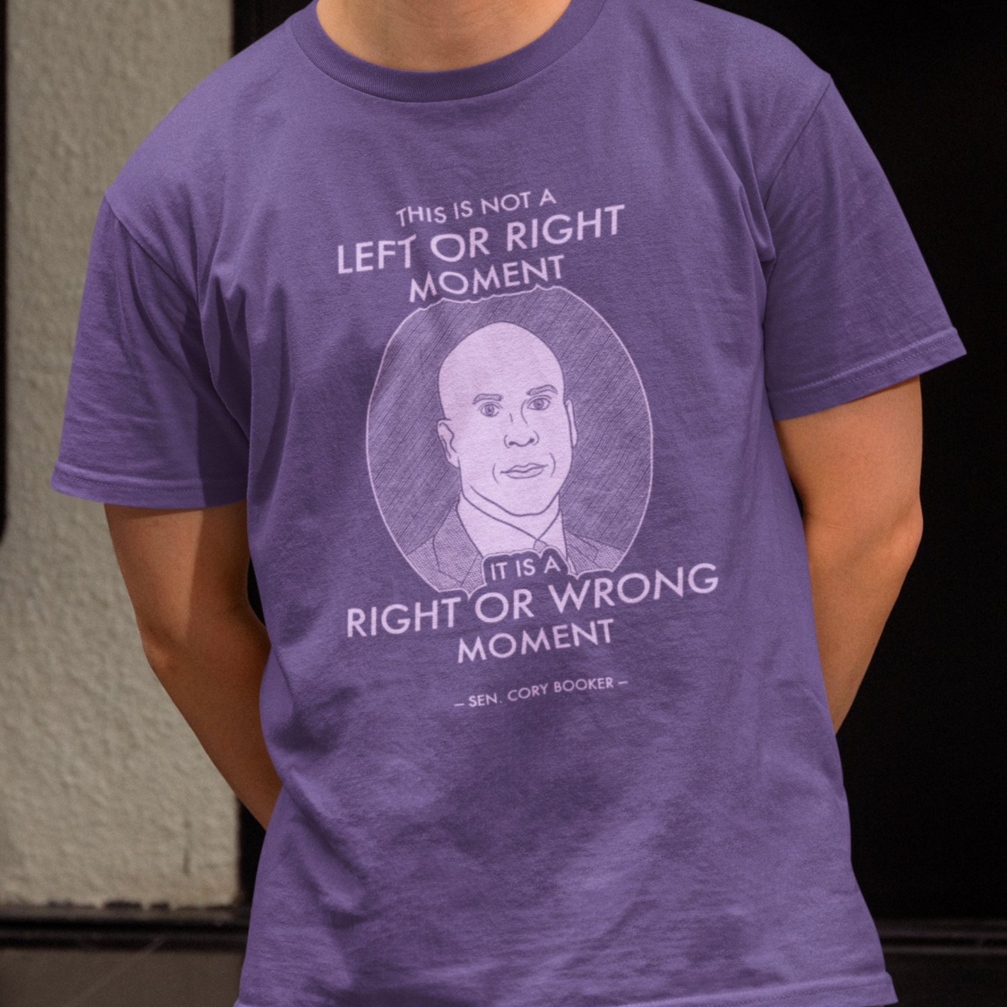 Right or Wrong Moment - Cory Booker - Unisex T-Shirt