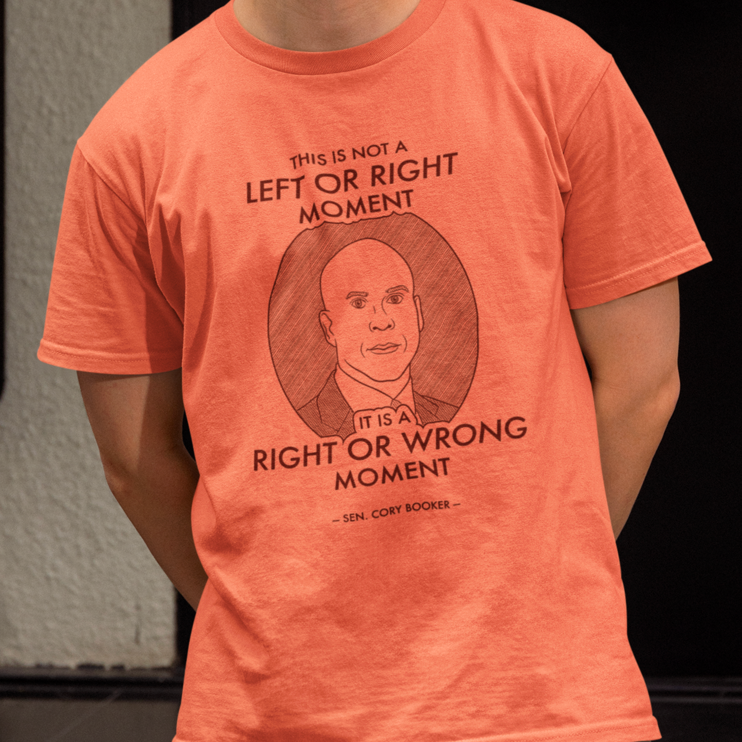 Right or Wrong Moment - Cory Booker - Unisex T-Shirt