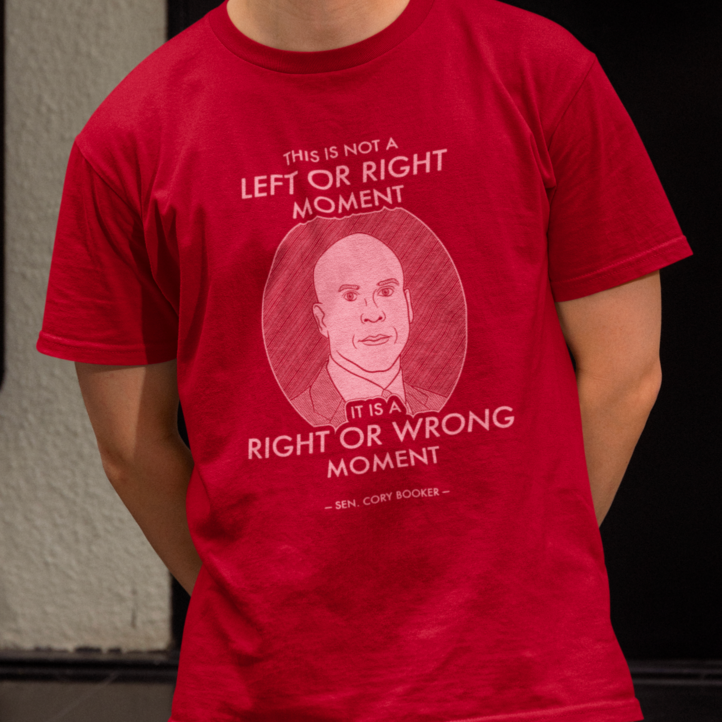 Right or Wrong Moment - Cory Booker - Unisex T-Shirt