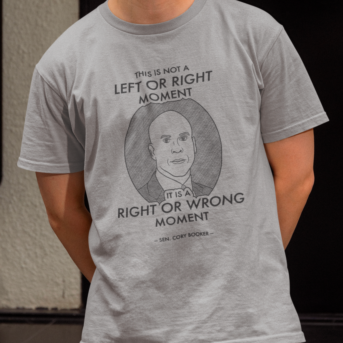 Right or Wrong Moment - Cory Booker - Unisex T-Shirt