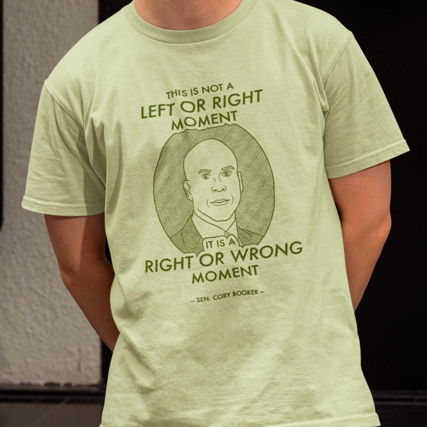 Right or Wrong Moment - Cory Booker - Unisex T-Shirt