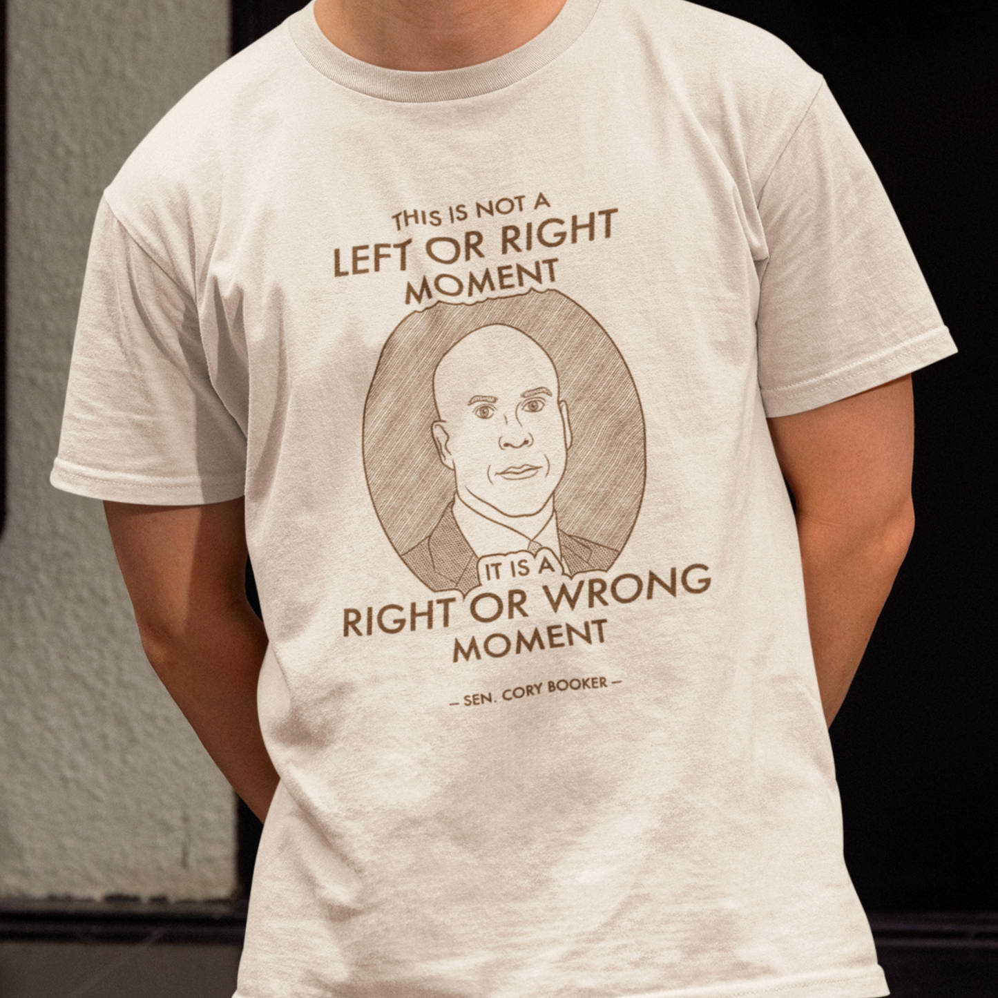 Right or Wrong Moment - Cory Booker - Unisex T-Shirt