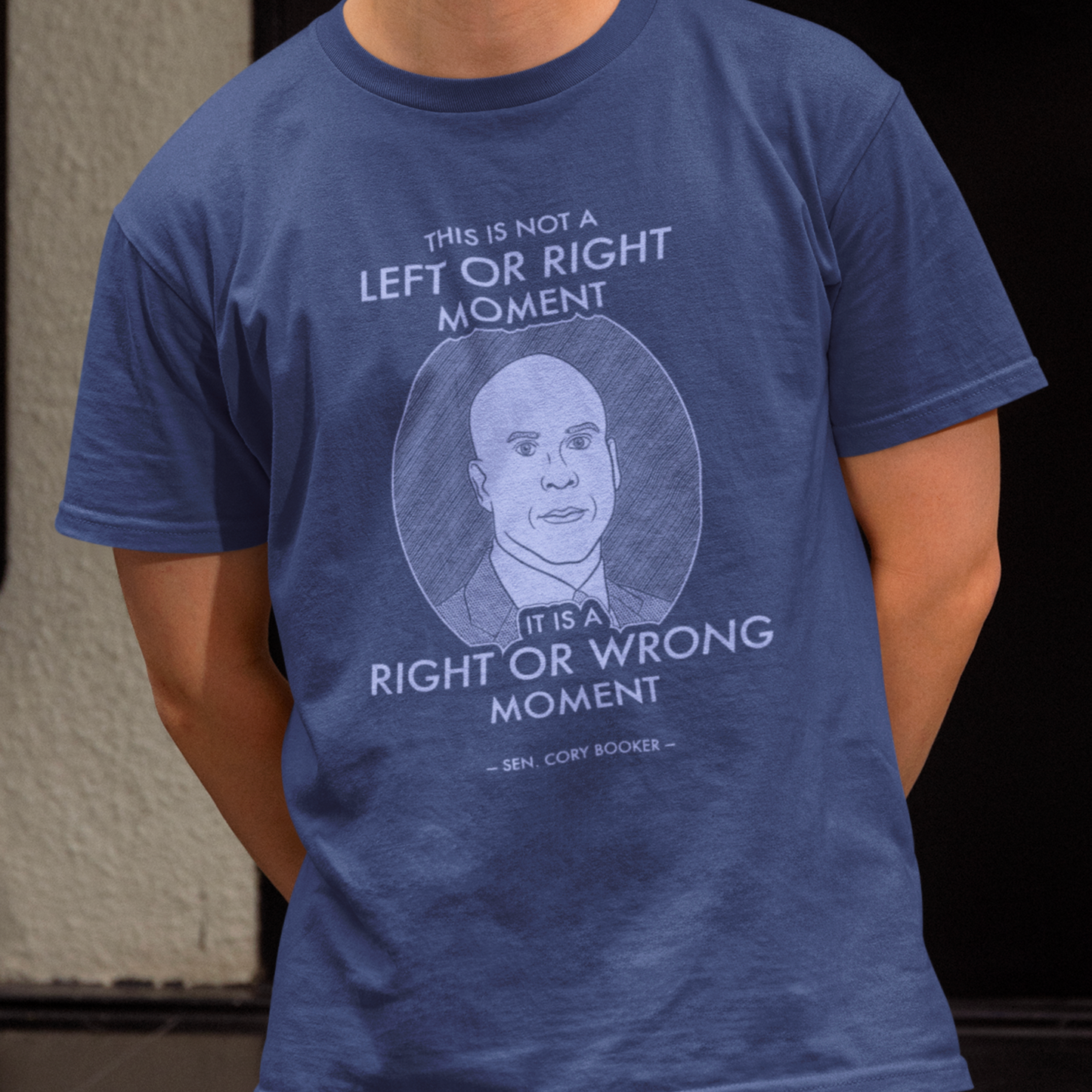 Right or Wrong Moment - Cory Booker - Unisex T-Shirt