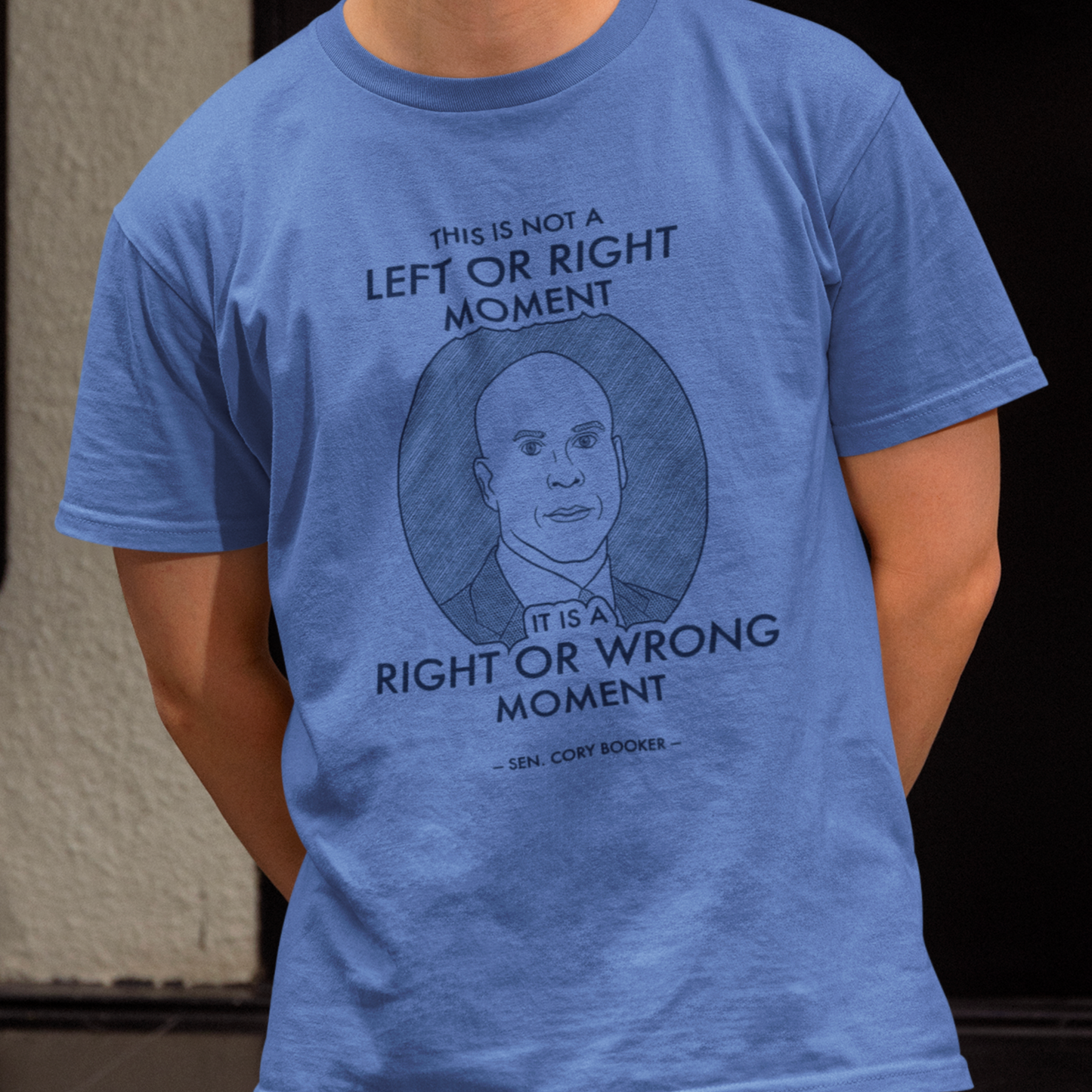 Right or Wrong Moment - Cory Booker - Unisex T-Shirt