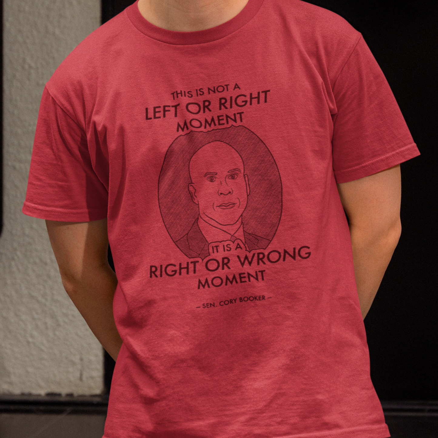 Right or Wrong Moment - Cory Booker - Unisex T-Shirt
