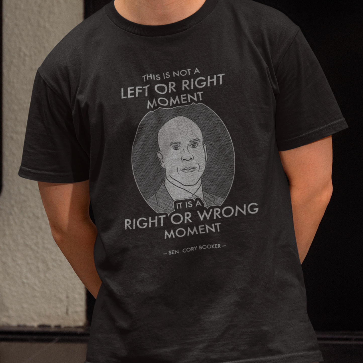 Right or Wrong Moment - Cory Booker - Unisex T-Shirt
