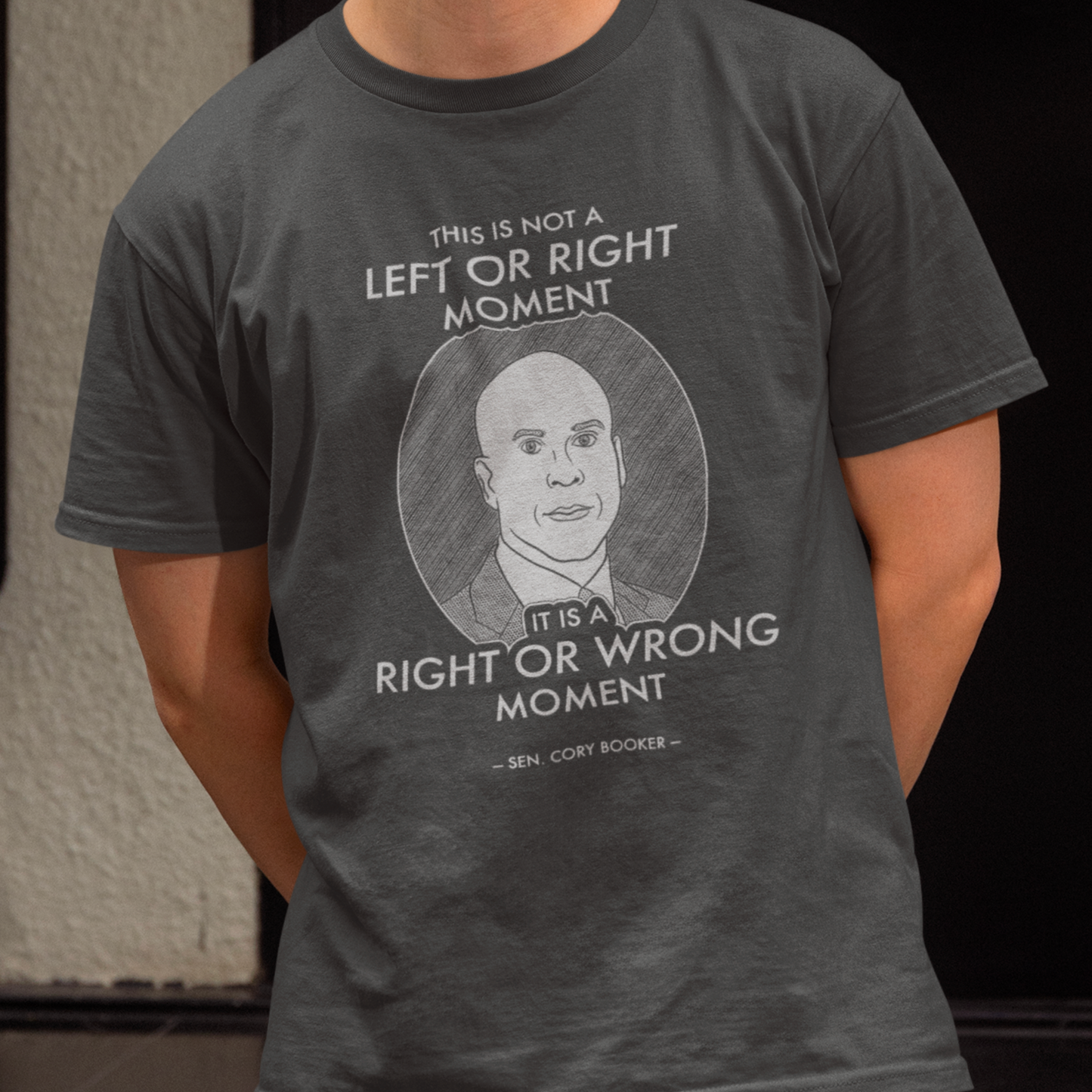 Right or Wrong Moment - Cory Booker - Unisex T-Shirt