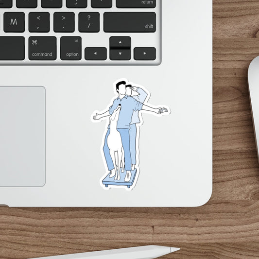 Pat The Dog - Chandler and Joey, Friends - Sticker