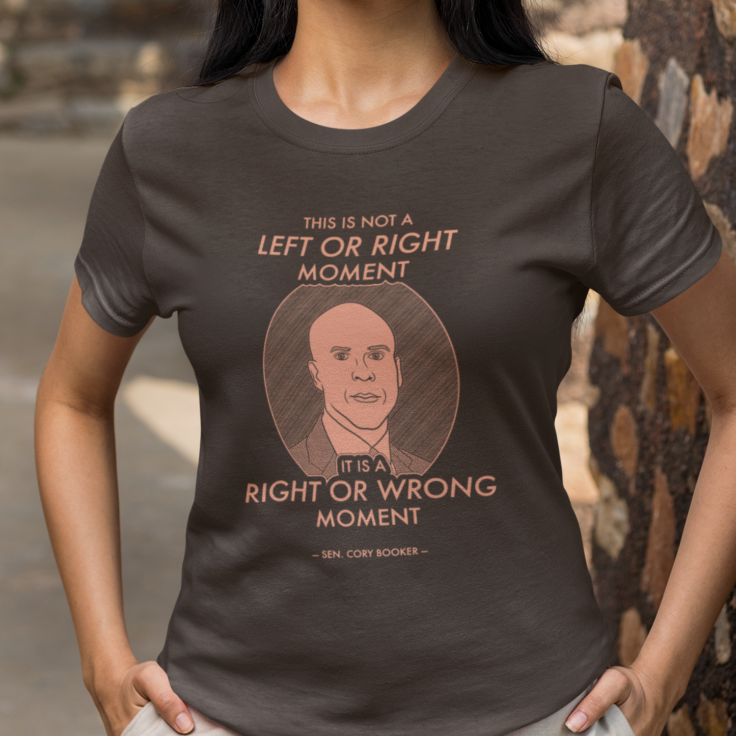 Right or Wrong Moment - Cory Booker - Unisex T-Shirt