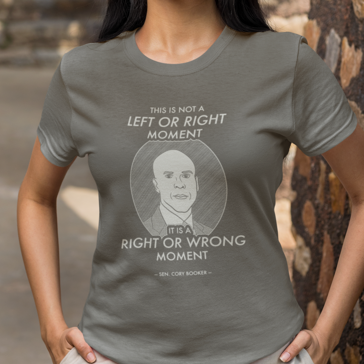 Right or Wrong Moment - Cory Booker - Unisex T-Shirt