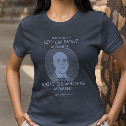Right or Wrong Moment - Cory Booker - Unisex T-Shirt
