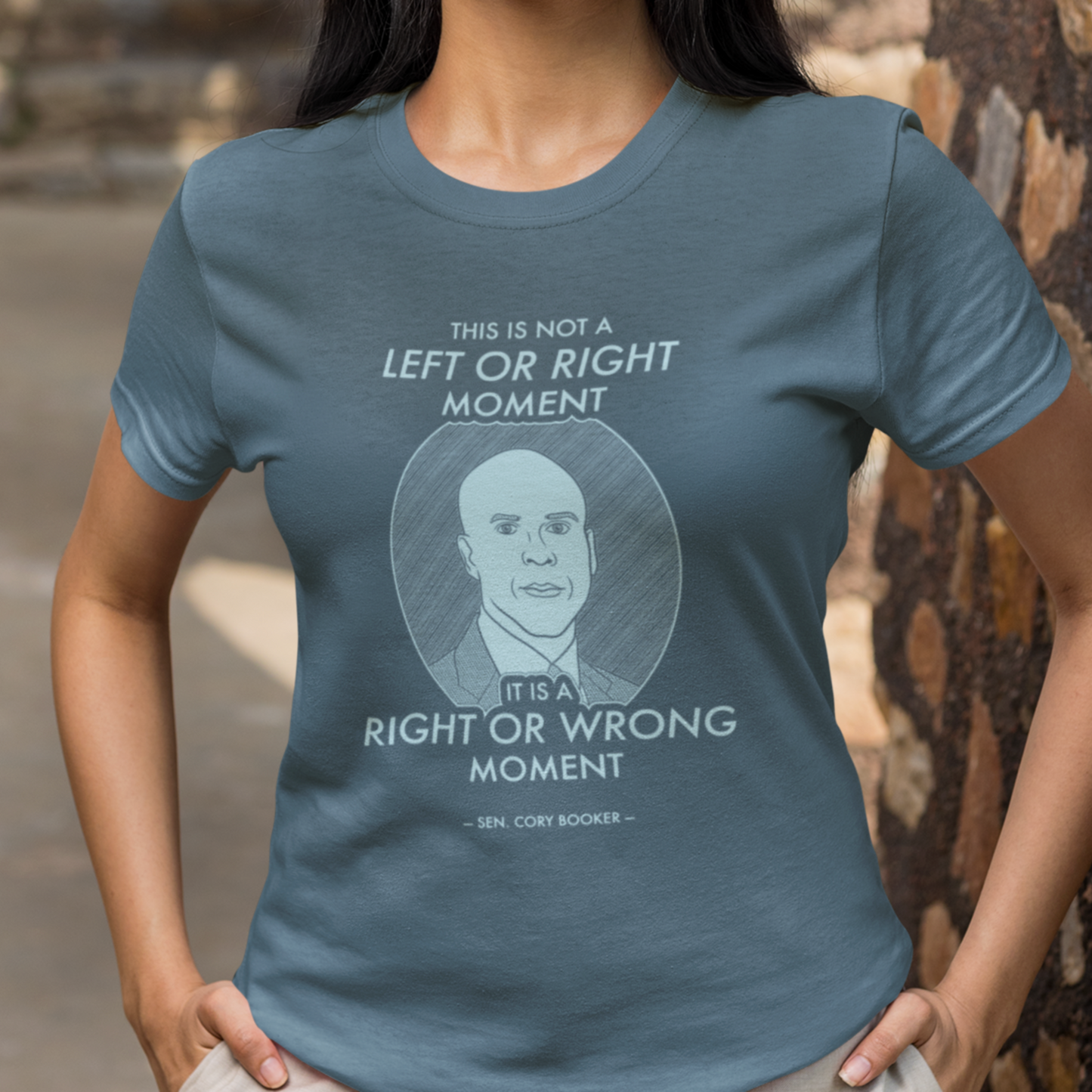 Right or Wrong Moment - Cory Booker - Unisex T-Shirt