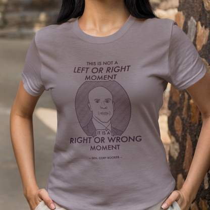 Right or Wrong Moment - Cory Booker - Unisex T-Shirt