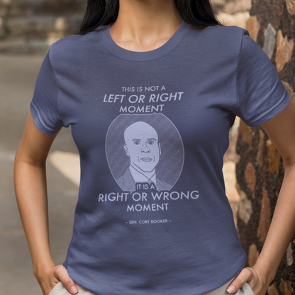 Right or Wrong Moment - Cory Booker - Unisex T-Shirt