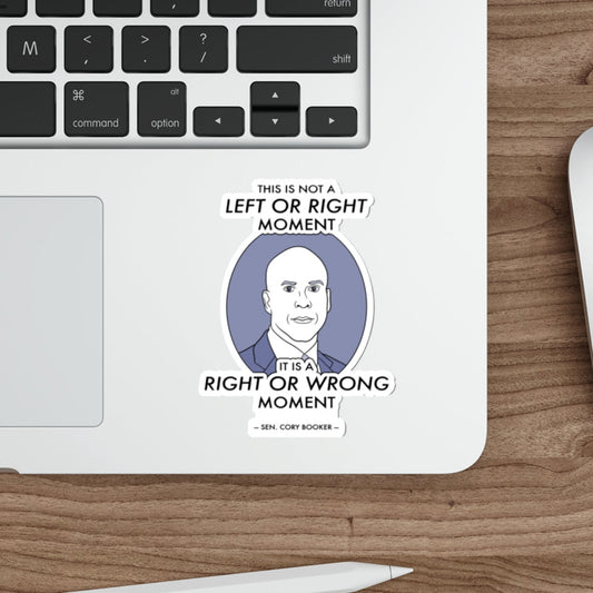 Right or Wrong Moment - Cory Booker - Sticker