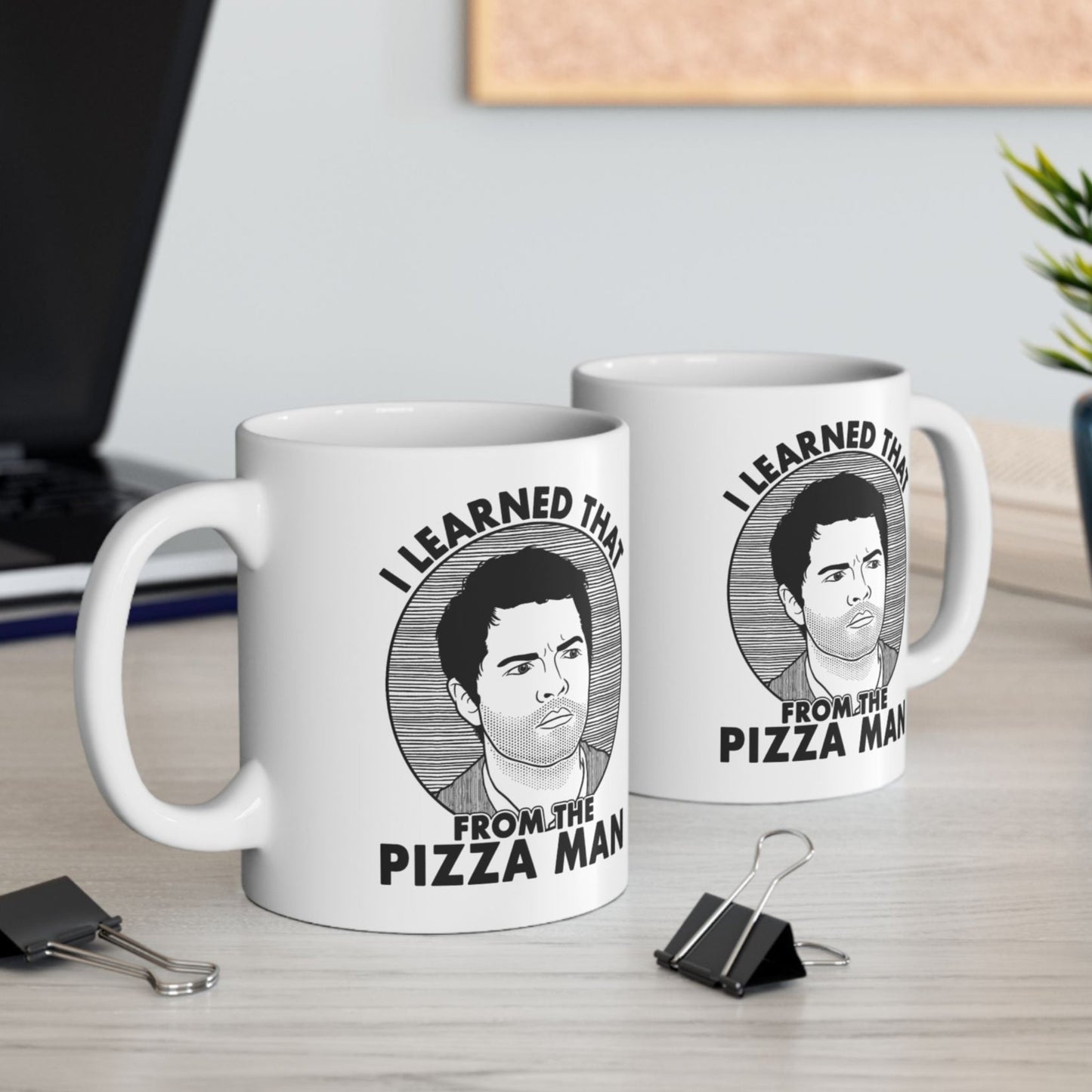 I Learned That From The Pizza Man - Castiel, Supernatural - Mug