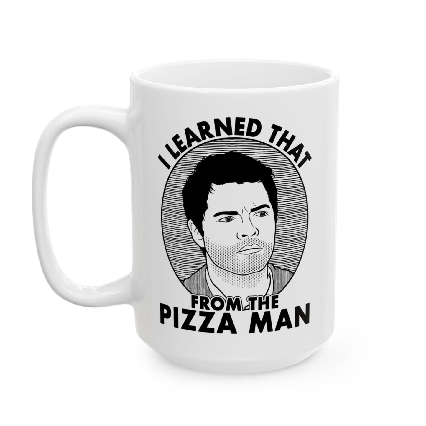 I Learned That From The Pizza Man - Castiel, Supernatural - Mug