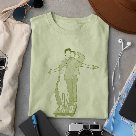 Pat The Dog - Chandler and Joey, Friends - Unisex T-Shirt