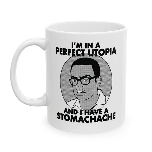 I Have A Stomachache Chidi Anagonye William Jackson Harper The Good Place Mug 11 oz