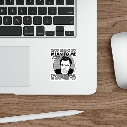 Stop Being So Mean To Me Nick Miller New Girl Jake Johnson Sticker 3 inch