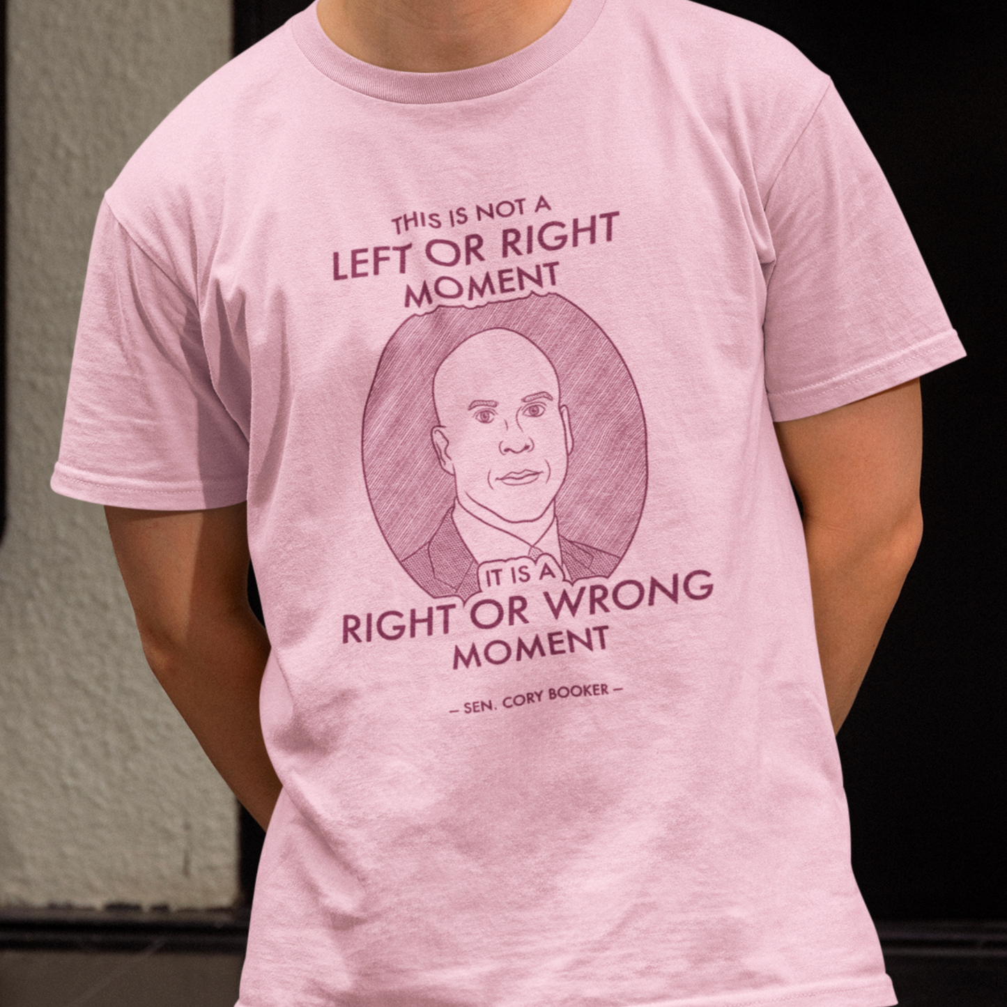Right or Wrong Moment - Cory Booker - Unisex T-Shirt